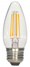  S21707 - 5.5 Watt B11 LED; Clear; Medium base; 2700K; 500 Lumens; 120 Volt; 2-Card