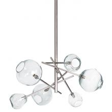 Regina Andrew 16-1089PN - Regina Andrew Molten Chandelier With Clear Glass