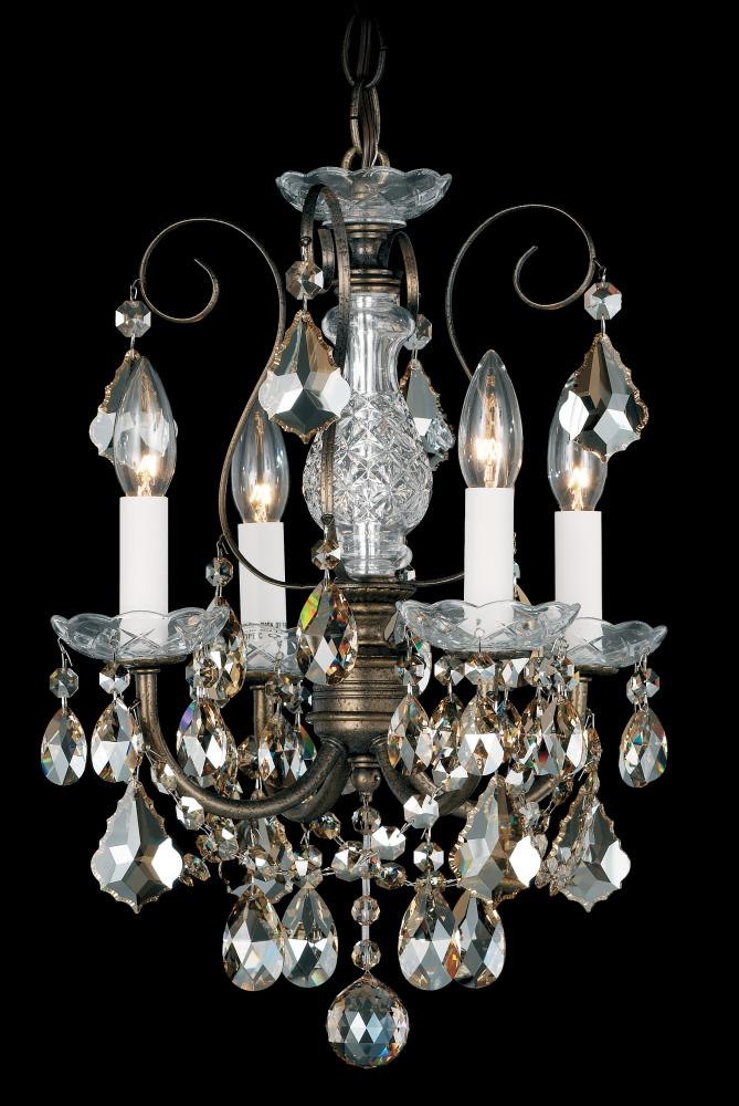 New Orleans 4 Light 120V Chandelier in Aurelia with Clear Heritage Handcut Crystal