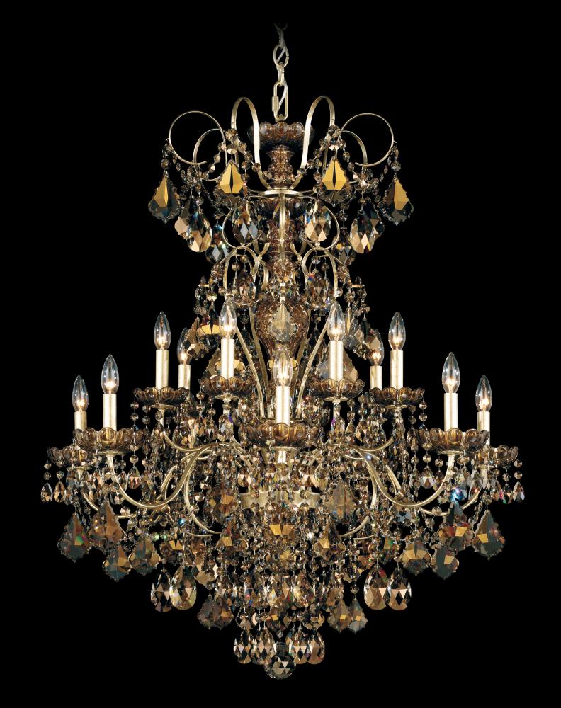 New Orleans 14 Light 120V Chandelier in Aurelia with Clear Radiance Crystal