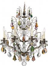 Schonbek 1870 5771-26H - Bordeaux 8 Light 120V Chandelier in French Gold with Clear Heritage Handcut Crystal