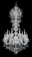 Schonbek 1870 6817-211H - Olde World 14 Light 120V Chandelier in Aurelia with Clear Heritage Handcut Crystal