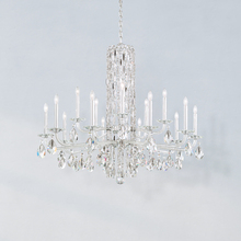 Schonbek 1870 RS83151N-06R - Siena 15 Light 120V Chandelier (No Spikes) in White with Clear Radiance Crystal