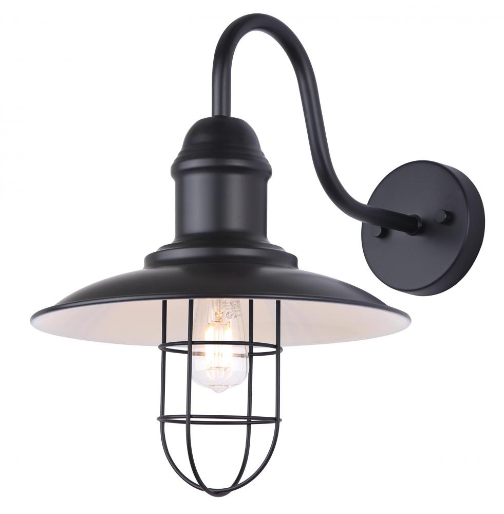 Felix 1 Light Outdoor Lantern, Black Finish