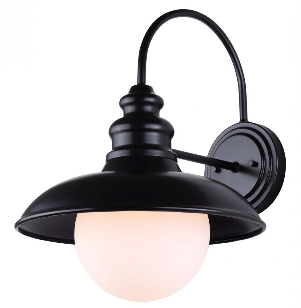 Bryant 1 Light Outdoor Lantern, Black Finish