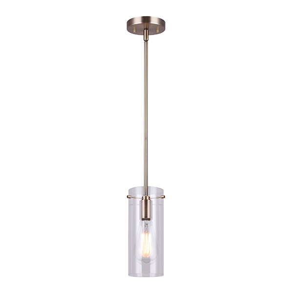 JONI, GD Color, 1 Lt Pendant, Clear Glass, 100W Type A, 4.75inch W x 16.875 - 58.875inch H