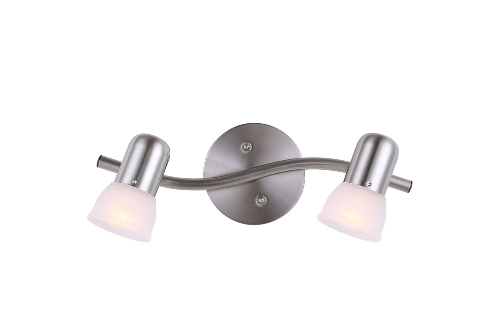 Jasper 2 Light Track Lighting, Pewter Finish