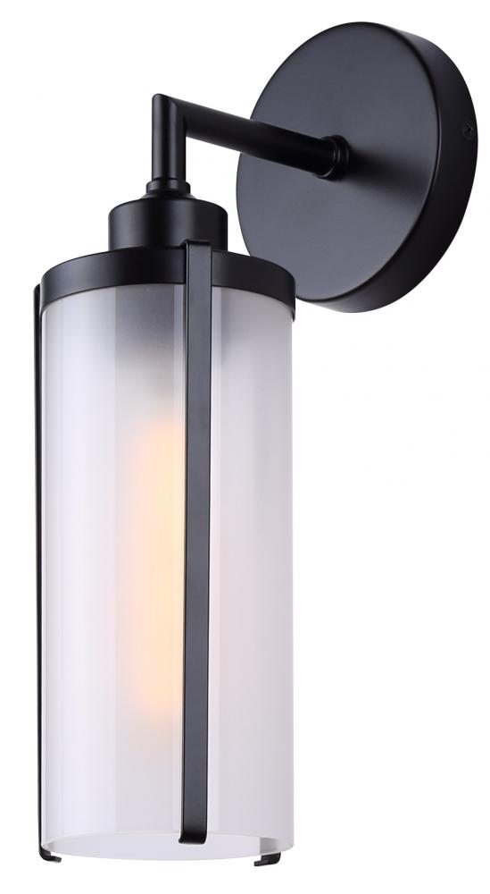 BEAU 1 Light Outdoor Lantern, Black Finish