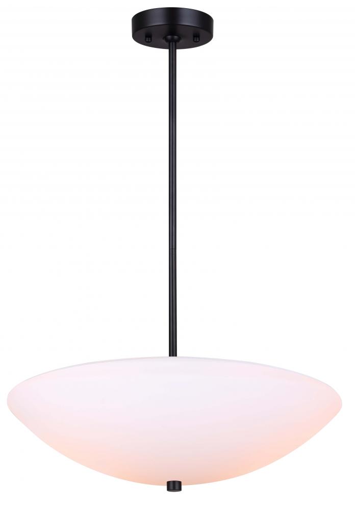 Vivy 3 Light Matte Black Modern Chandelier for Dining Rooms and Living Rooms