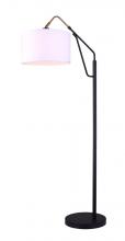 Canarm IFL1024A62BKG - Winston 1 Light Floor Lamp, Black Finish