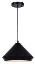  IPL1020A13BK - Byck 1 Light Pendant, Black Finish