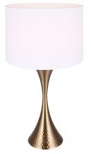  ITL2129B26GD - Mica 1 Light Table Lamp with Gold Finish and White Shade