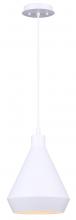  IPL1020A01WH - Byck 1 Light Pendant, White Finish