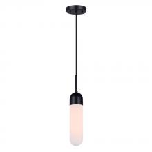  IPL1126A01BK - BEVIN, IPL1126A01BK, MBK Color, 1 Lt Cord Pendant, Flat Opal Glass, 60W Type B or T