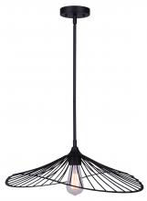 Canarm IPL737B01BK - TAGE, IPL737B01BK, MBK Color, 1 Lt Rod Pendant, 60W Type A, 19.75" W x 9.5 - 57.5" H