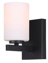  IVL1093A01BK - JAE, IVL1093A01BK, MBK Color, 1 Lt Vanity, Flat Opal Glass, 60W Type A, Easy Connect Inc