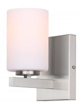  IVL1093A01BN - JAE, IVL1093A01BN, 1 Lt Vanity, Flat Opal Glass, 60W Type A, 4.75" W x 8.25" H x 6" D