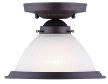 Canarm ICHANC7113 - Halophane, ICHANC71 ORB, Ceiling Light, Frosted Halophane Glass, 60W Type A, 6 .75 IN W x 6 IN H