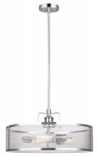 Canarm ICH626A03BN20 - BECKETT, ICH626A03BN20, 3 Lt 20" Rod Chandelier, Metal Shade