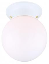  ICL911 - Ceiling 1 Light Flush Mount, White Finish