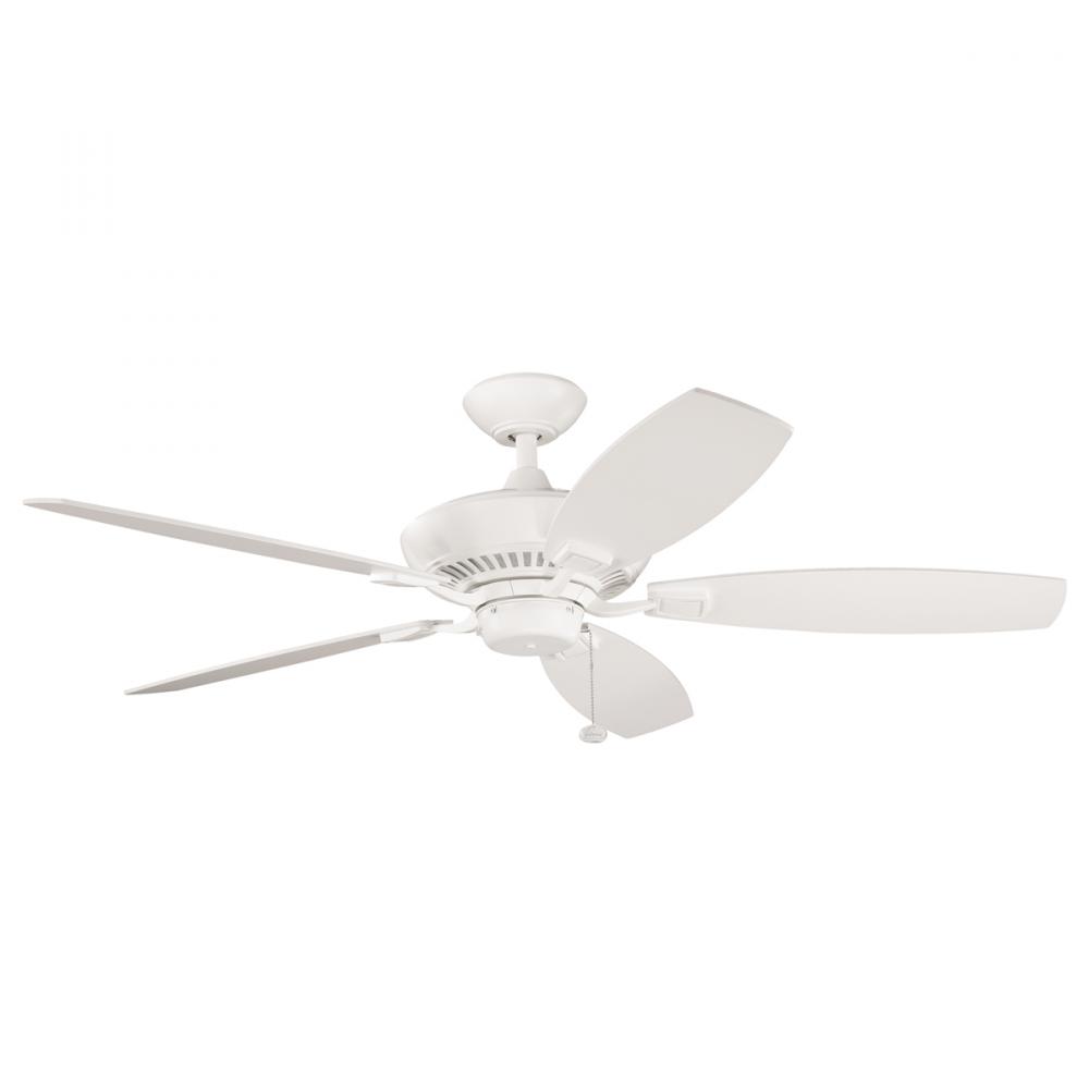 52" Satin Natural White Ceiling Fan