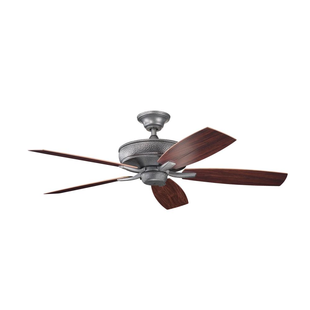 52" Distressed Black Ceiling Fan