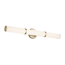 Kichler 55189CPZLED - Rosh 32" Bath Bar Large LED with White Glass in Champagne Bronze