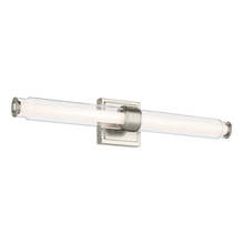  55238NILED - Laurene 26.5" Linear Bath Bar Medium LED with Clear Glass in Brushed Nickel