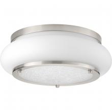 Progress P350081-009-30 - One-Light 12" LED Opal-Linen Flush Mount