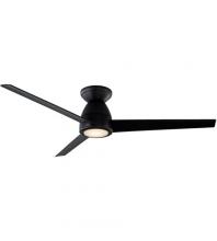 Modern Forms Canada - Fans Only FH-W2004-52L-MB - Tip-Top 52" DC Low Prof Matte Black w/ Black Blades 13W LED Remote Opt Outdoor