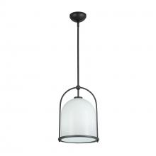 Artcraft AC10650BK - Dahlia 1 Light Pendant 11.5", Black