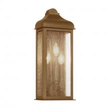 Artcraft AC8187WB - Madrid 3 Light Outdoor Wall Sconce, Weathered Brass