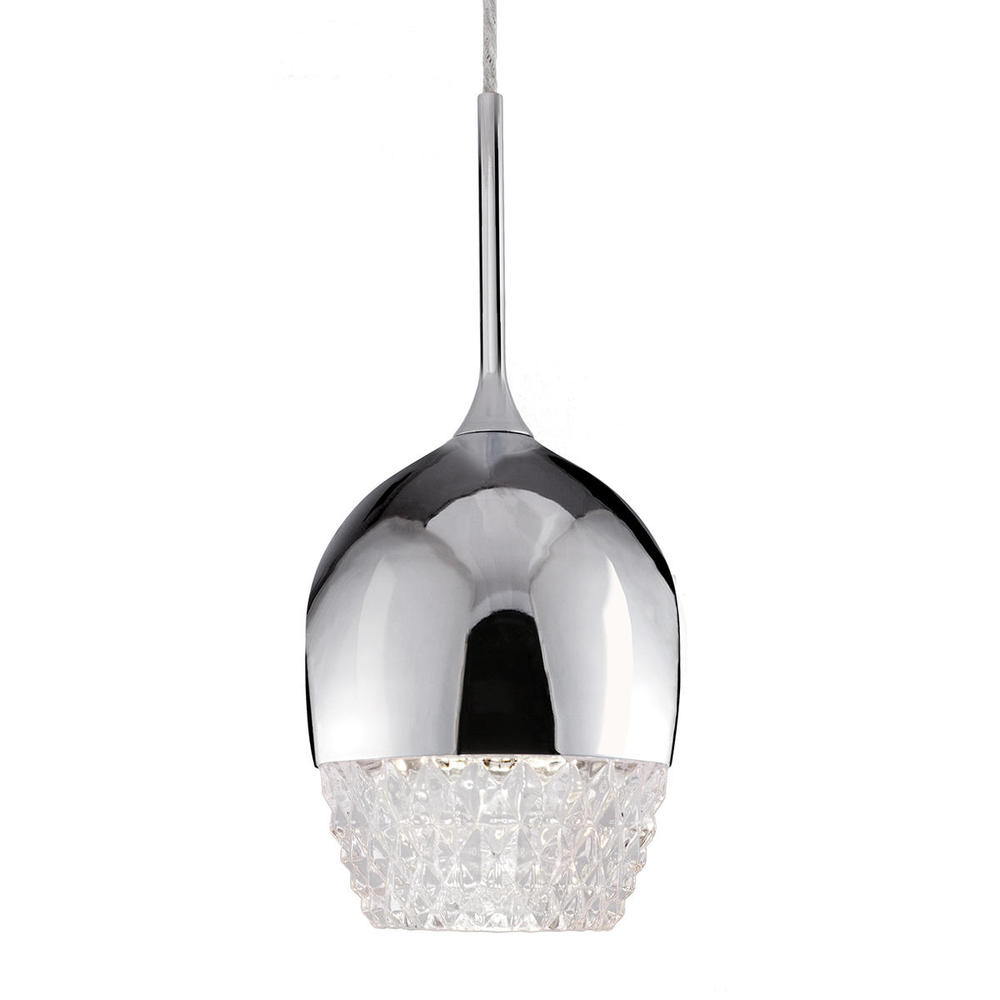 Elegant Single 5w 4K LED Pendant with Downward Wine Glass Shaped