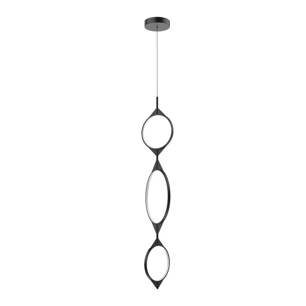 Serif 53-in Black LED Pendant