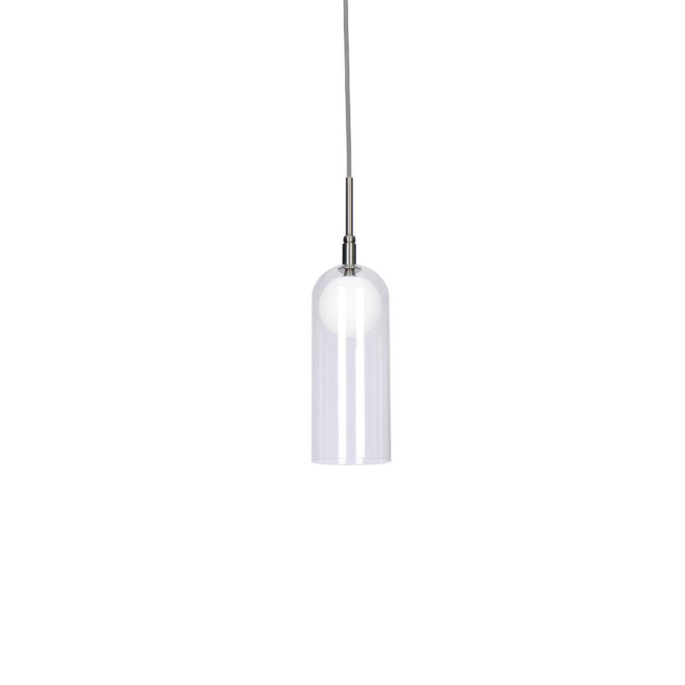 STYLO- LED Pendant with Clear Glass, 3000K, 400lms, 50 000hrs