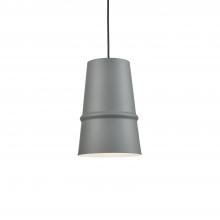  492208-GY - Castor 8-in Gray 1 Light Pendant