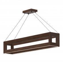  LP32942-WT - Morina 42-in Walnut LED Linear Pendant