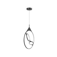  PD84324-BK - Serif 24-in Black LED Pendant