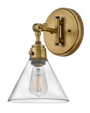 Hinkley Canada 3691HB-CL - Medium Swing Arm Single Light Sconce