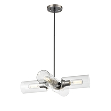  DVP24705SN+GR-CL - Barker 4 Light Pendant