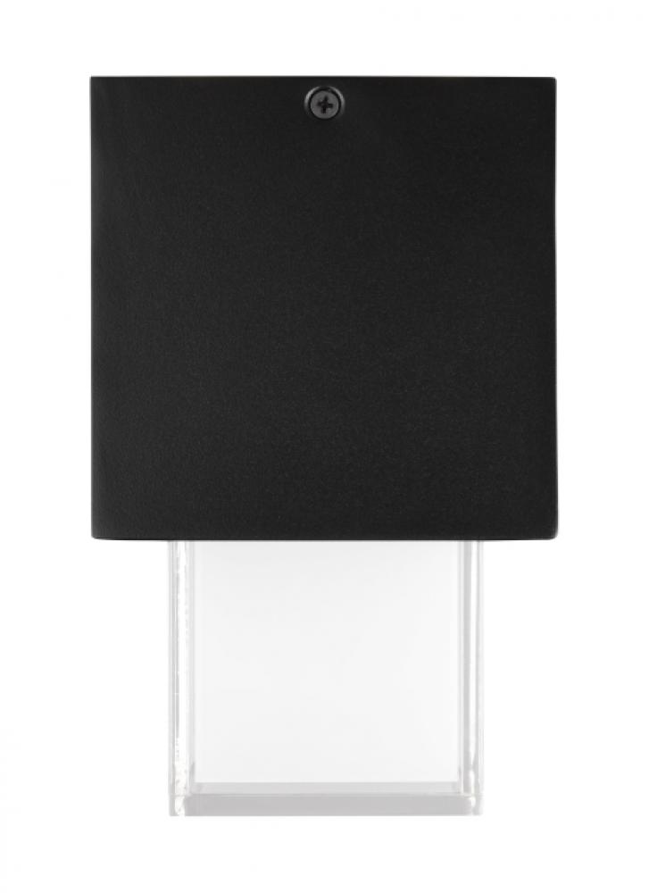 Modern Leagan Geometric Medium Ceiling Flush Mount Light in a Black Finish