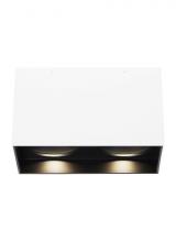 Visual Comfort & Co. Modern Collection 700FMEXOD640WB-LED927 - Exo 6 Dual Flush Mount