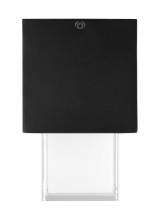 Visual Comfort & Co. Modern Collection 700OFMSQGE92710BUNV - Modern Leagan Geometric Medium Ceiling Flush Mount Light in a Black Finish