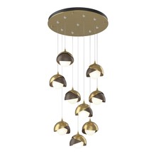 Hubbardton Forge - Canada 131105-SKT-STND-86-05-GG0711 - Brooklyn 9-Light Double Shade Pendant