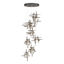 Hubbardton Forge - Canada 131109-SKT-STND-05-YC0305 - Tura 9-Light Frosted Glass Pendant