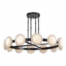 Alora Lighting CH320050UBAR-UNV - Alonso 50-in Urban Bronze/Alabaster LED Chandeliers