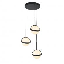 Alora Lighting MP301003MB-UNV - Globo 3 Head Matte Black LED Multi Pendant