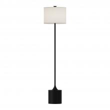  FL418761MBIL - Issa 61-in Matte Black/Ivory Linen 1 Light Floor Lamp