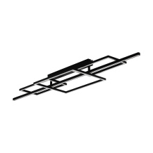Eglo Canada 390282A - 1 LT LED Ceiling Light w/ Black Finish & White Acrylic Diffuser