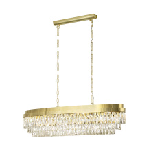 Eglo Canada 39463A - 13 LT Pendant w/ Gold Finish & Clear Glass Crystal Elements